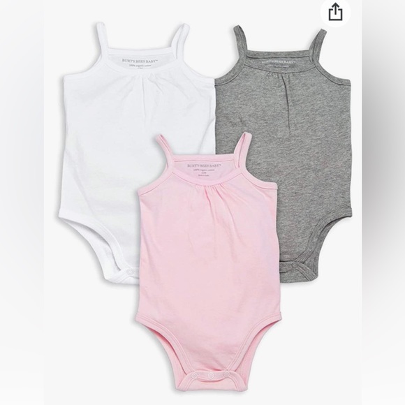 Burt's Bees Other - Baby girl camisole body suits